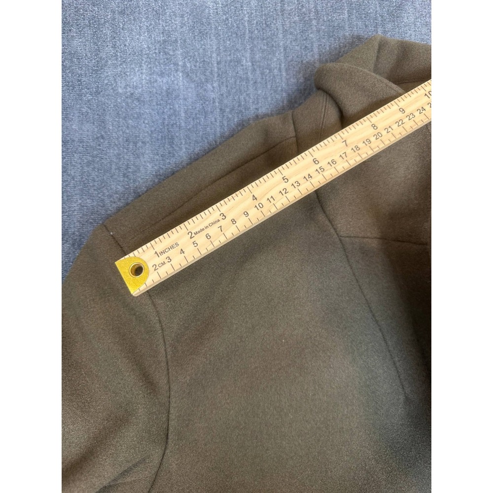 Scoop Womens Oversized Wool Coat Dark Olive Brown Longline Jacket L 12-14 NEW - Picture 8 of 14